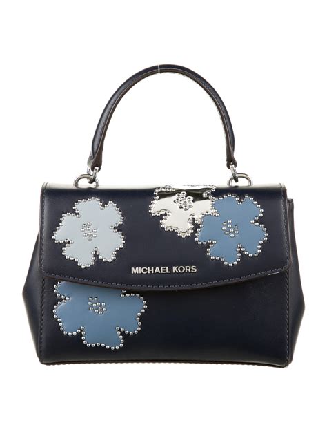 Michael Kors Daniela 'Flowers' Ivory Leather Embellished  